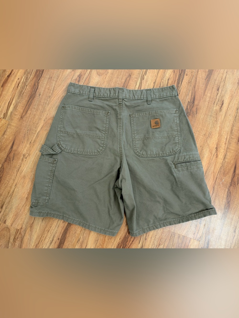 Carhartt Canvas Cargo Baggy Shorts Light Brown B144 LBR Mens Size 32